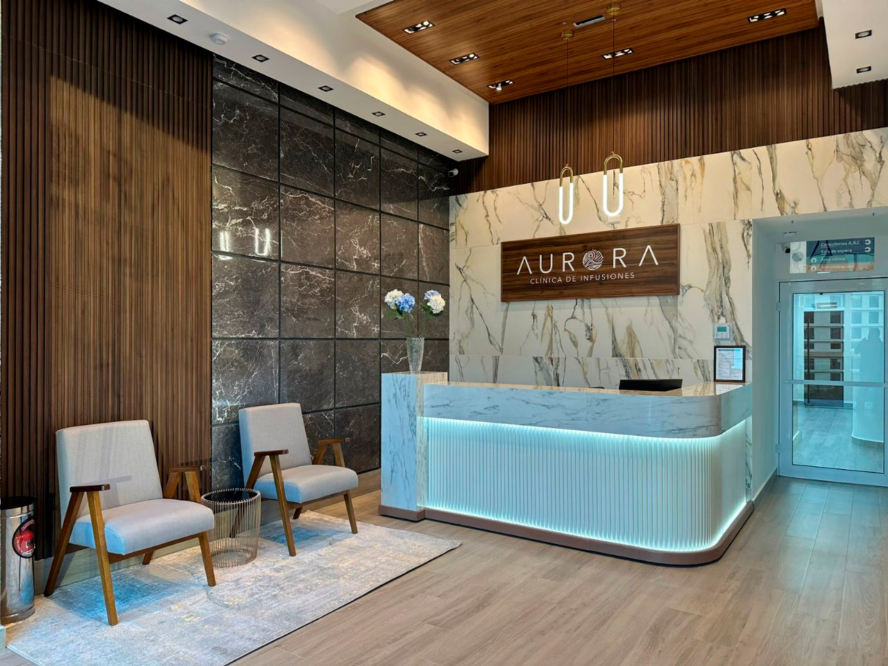 recepcion de clinica aurora